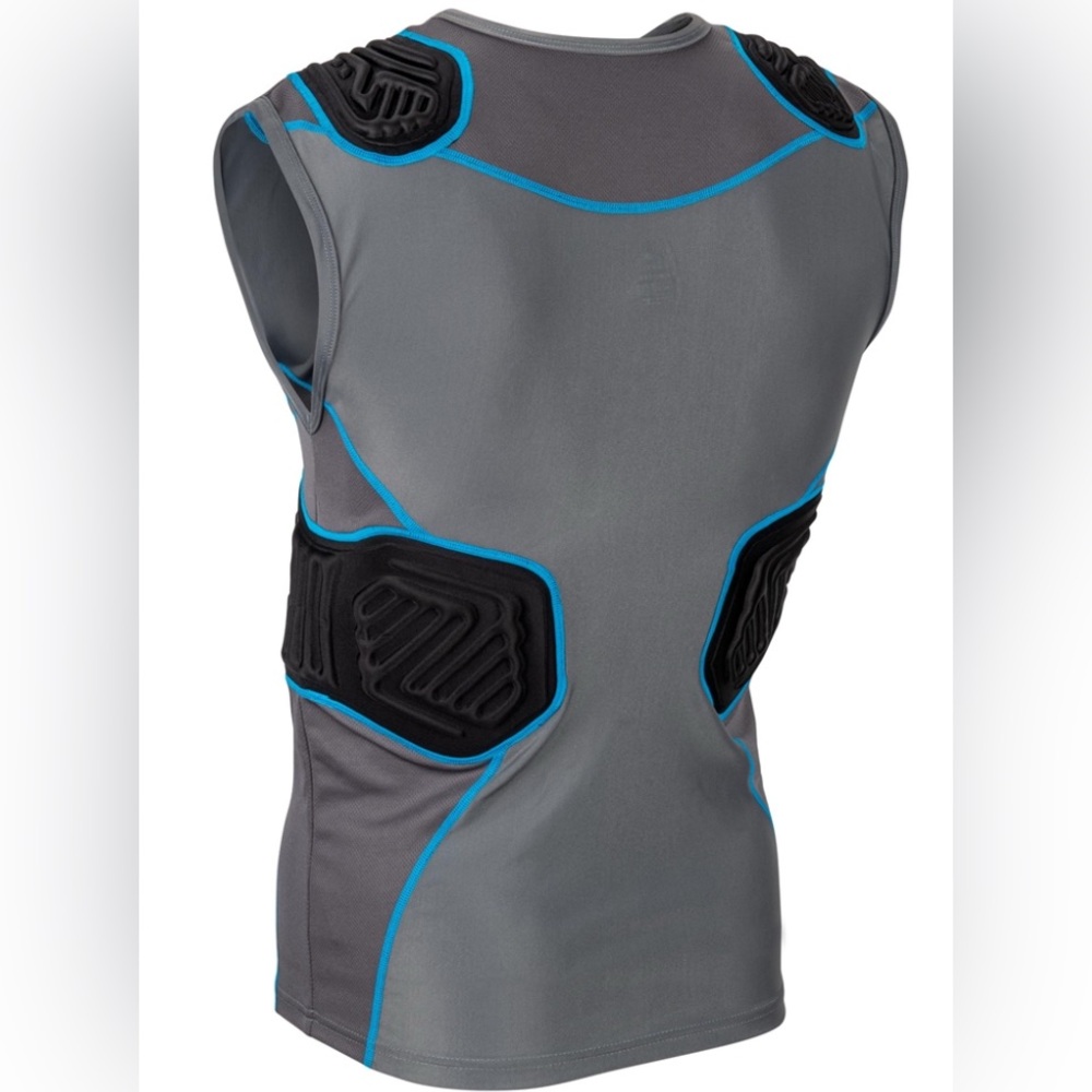 Champro Youth Bull Rush Padded Football Compression Protective Shirt FJU10 L NWT - Picture 2 of 11